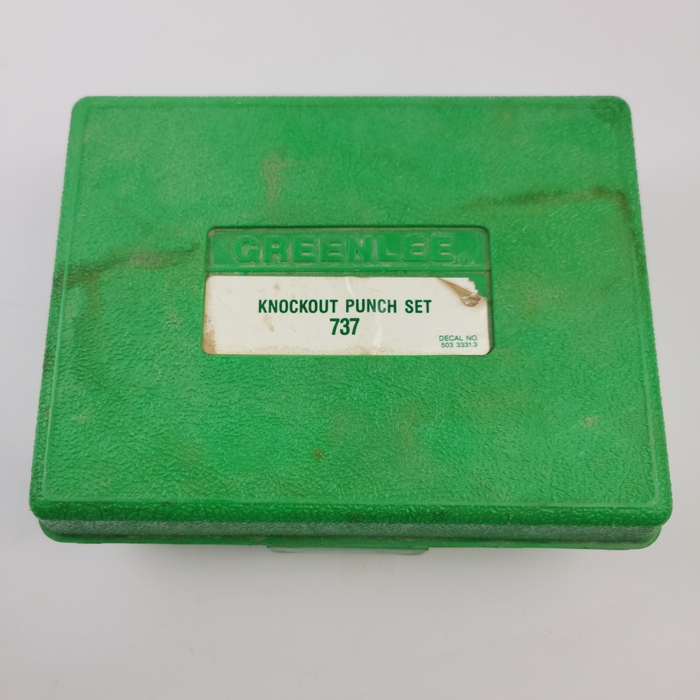Greenlee 737 Knockout Punch Set for 1-1/2 and 2 Inch Conduit Sizes